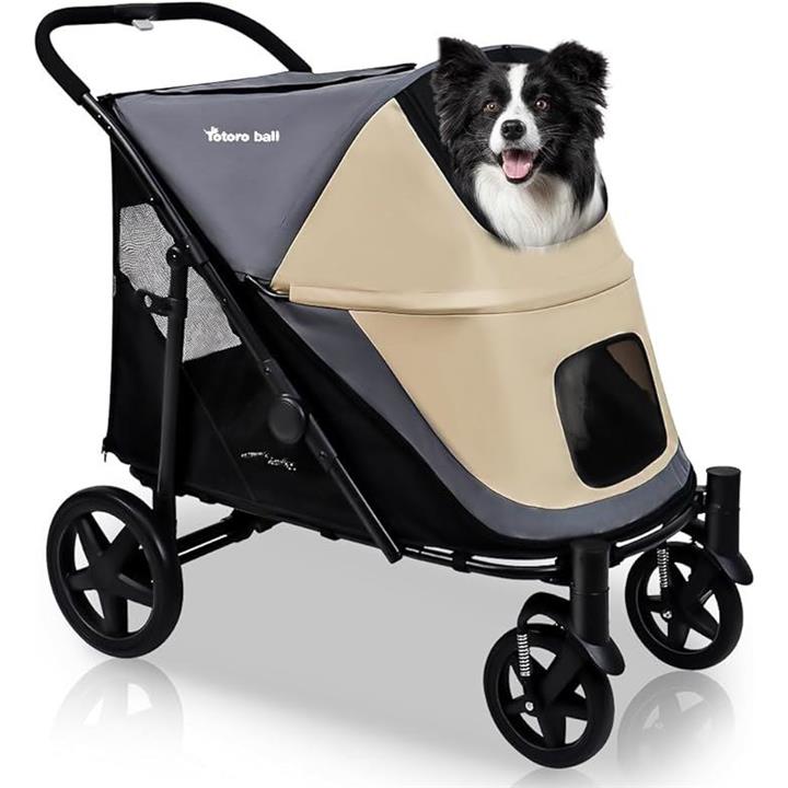 ペットカート 大型犬 用カート バギー 4輪 ワンタッチ折りたたみ式