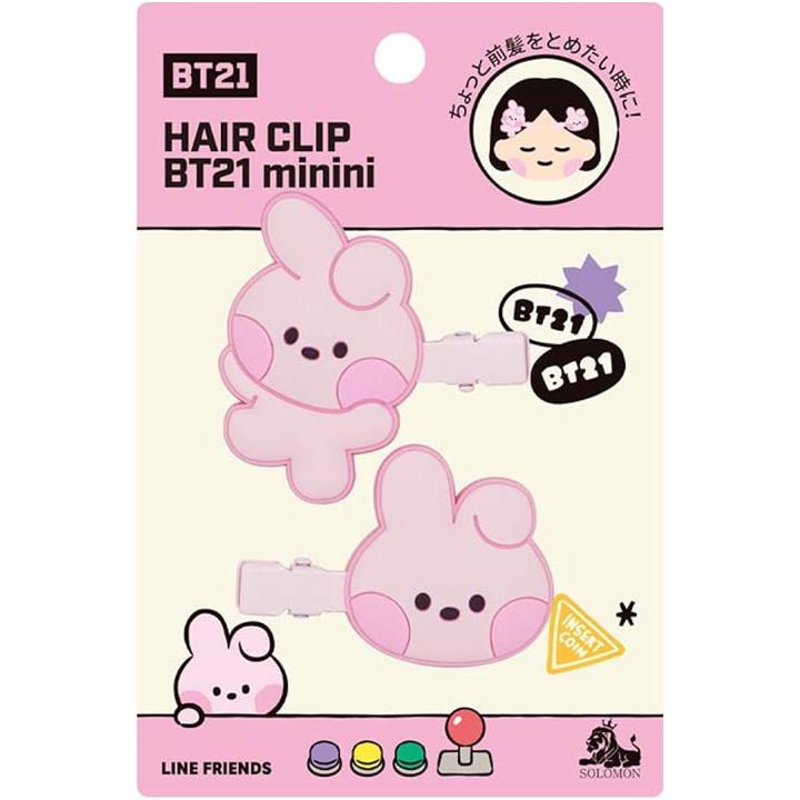 BT21 minini 前髪クリップ COOKY HAIR CLIP ヘアクリップ ヘアピン