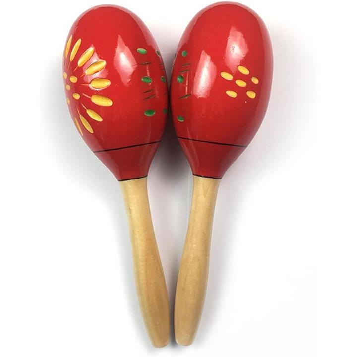 カラフルな花柄の木製楽器・マラカス Amazon.co.jp: Outflower マラカス 赤ちゃん 楽器 おもちゃ