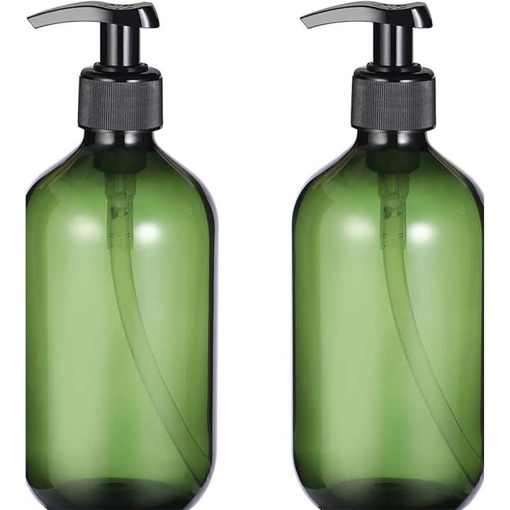 Na.be カラーシャンプー 300ml ポンプ式 詰め替え2袋 ポンプボトル ドロップポンプ瓶 遮光瓶 詰め替え容器 シャンプー