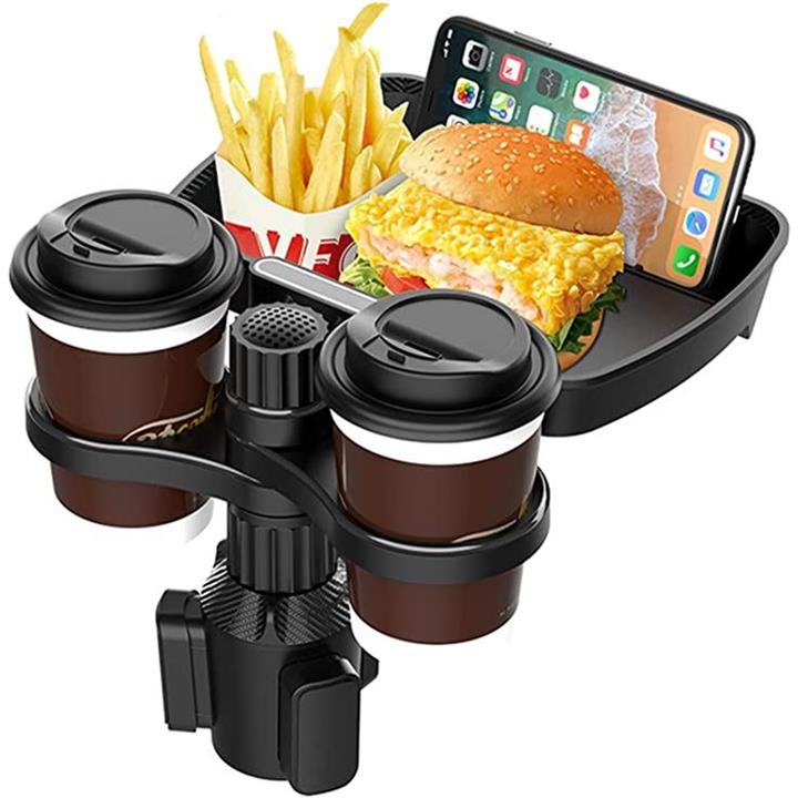 車 カップホルダー ドリンクホルダー 拡張 トレイ スマホ