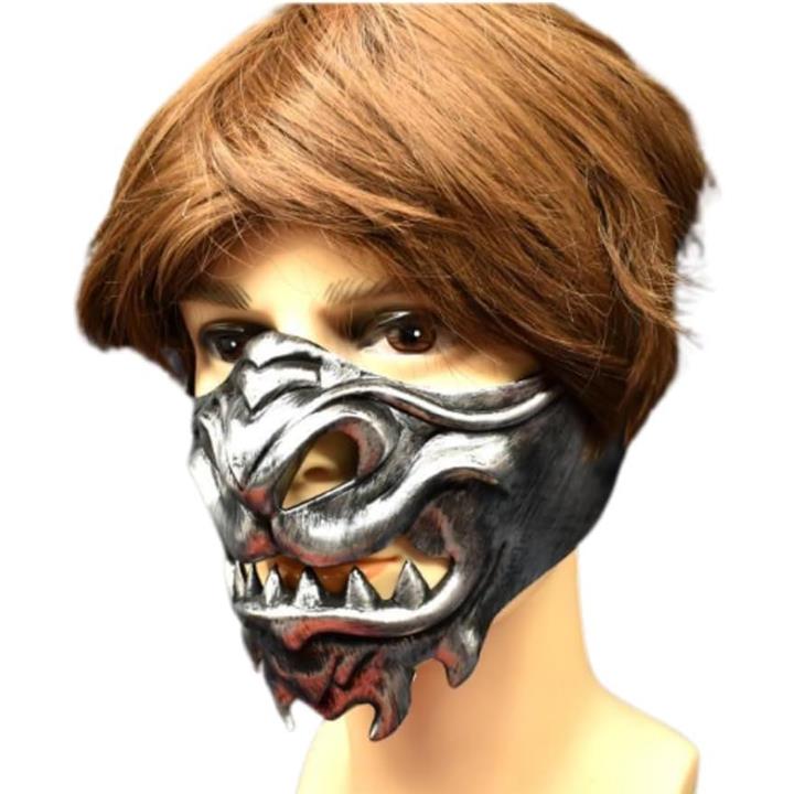 【特別価格】悪魔半仮面装飾具6点セット(定価25000円) 悪魔マスク 仮装 ハロウィン 仮面 半面 コスプレ ゴースト 般若