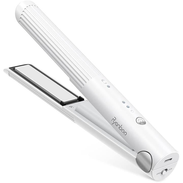ホワイト ストレートヘアアイロン よしな USBケーブルのみ 39マート