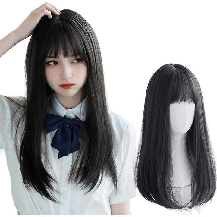 ウィッグ ロング ストレート フルウィッグ 耐熱 自然 コスプレ 普段