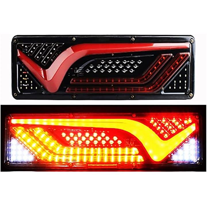 トラックテールランプ LED 24V シーケンシャル&常時点灯 B 大人も着