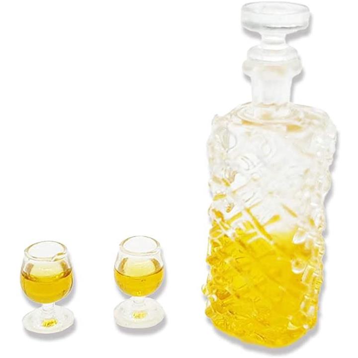 ミニチュア ボトル ウイスキー グラス セット 1/12 酒 ドール ハウス 