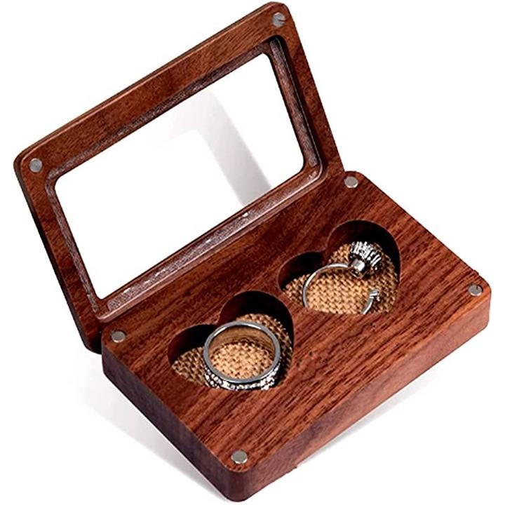指輪ケース 木製 指輪収納ボックス リングケース 結婚指輪ボックス