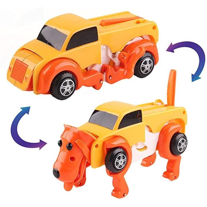 車 変身 おもちゃ 車変身シリーズおもちゃ ゼンマイ式 動物 動く ロボット