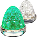 12V 24V トラック用 LED マーカーランプ 路肩灯機能付 サイド メッキリング 5面クリスタルカット仕様 22LED 汎用