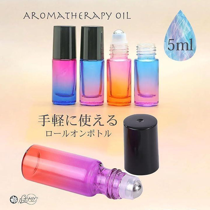 ロールオンボトル 可愛い ガラス 化粧水 携帯 アロマオイル用ボトル 容器 5ml 20本 セット