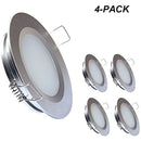 RV 埋め込み式シーリングライト 2-3/4インチ 12V 調光機能付き LED パックライト キャンパーバン トラック キャラバン ボート 屋根用 キャビネット下照明