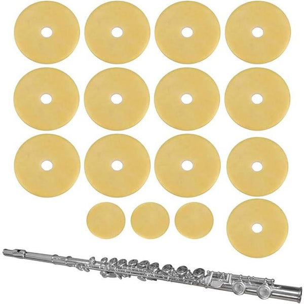 フルートリペア用タンポ17.6 フルート タンポ 16枚セット 天然フェルト 木管楽器 メンテナンス用品 管楽器・吹奏楽器