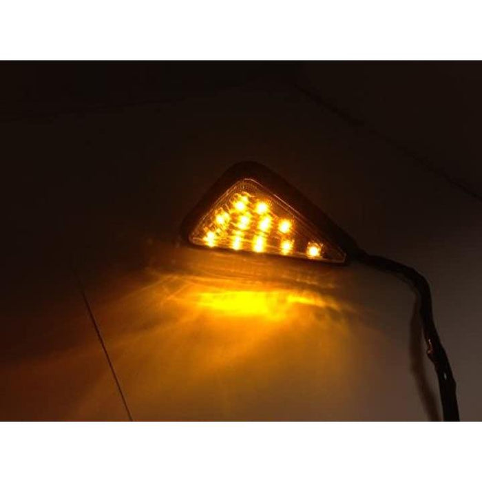 2個組 カスタム ウインカー 三角タイプ LED 汎用 左右セット 2個組 カスタム ウインカー 三角タイプ LED 汎用 左右セット