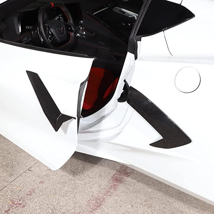 シボレー コルベット C8 2020-2023に対応 車用 アウタードアハンドル用保護トリムカバー ABS樹脂製