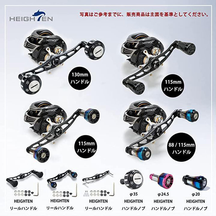 115mm リール ハンドル シマノ ダイワ アブガルシア 通用 ベイトリール