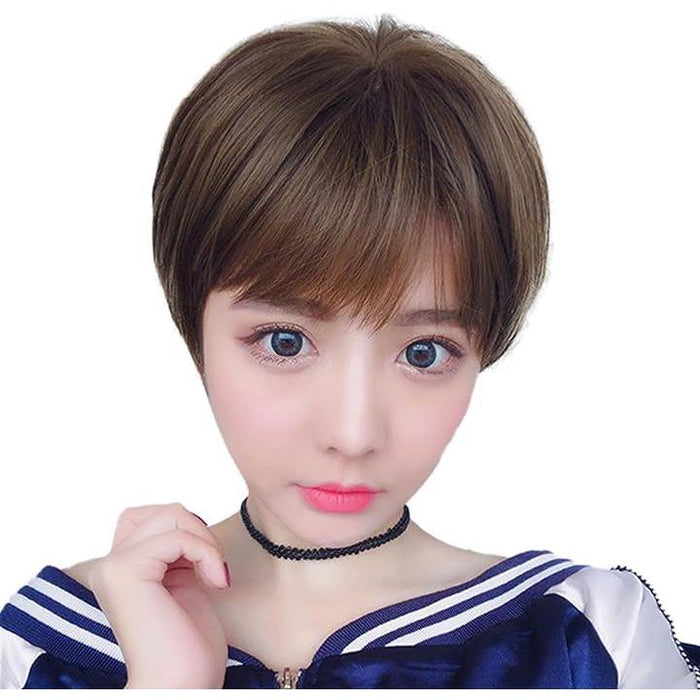 ショート ウィッグ ふんわり アジャスター付 調節可能 フルウィッグ
