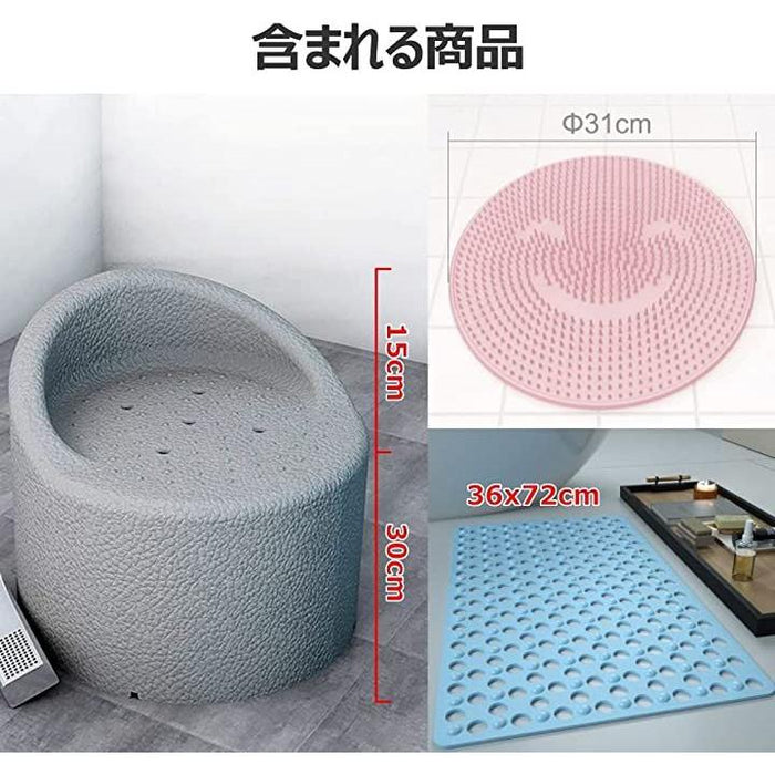 風呂椅子 バスチェア 軽量 耐荷重300KG EPP環保 シャワーチェア