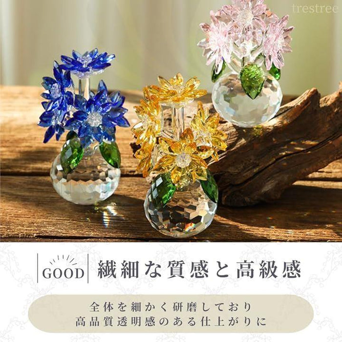 クリスタルフラワー 花 プレゼント 置き物 インテリア 置物 女性