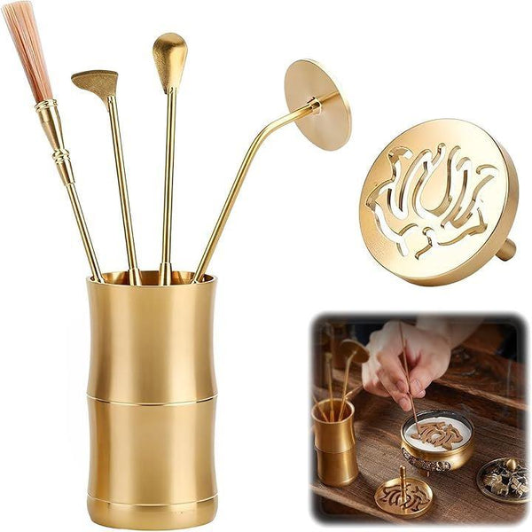 断捨離】中国 香道 香炉、お香原料2つ、香炉灰