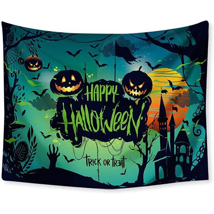 ハロウィン タペストリー cm 壁飾り ハロウィンタペストリー 洗濯