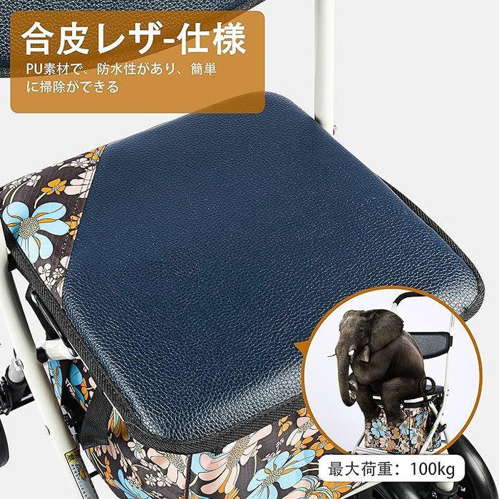 シルバーカー 高齢者向けショッピングカート 歩行車 折りたたむ