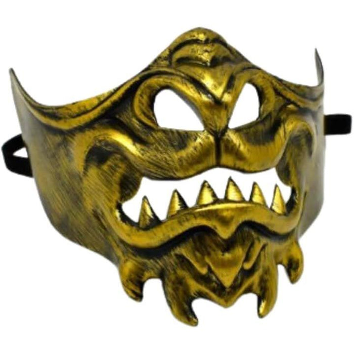 【特別価格】悪魔半仮面装飾具6点セット(定価25000円) 悪魔マスク 仮装 ハロウィン 仮面 半面 コスプレ ゴースト 般若