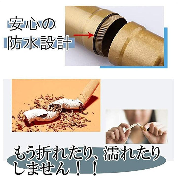 シガレットケース タバコ10本収納 携帯灰皿 防水 キーホルダー