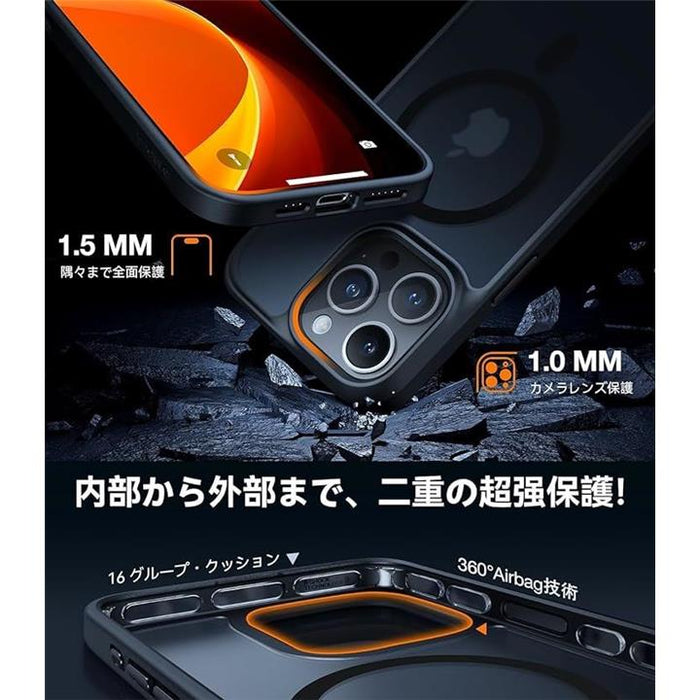 TORRAS iPhone 15 pro ケース カバー MagSafe 対応 マグネット 搭載 耐