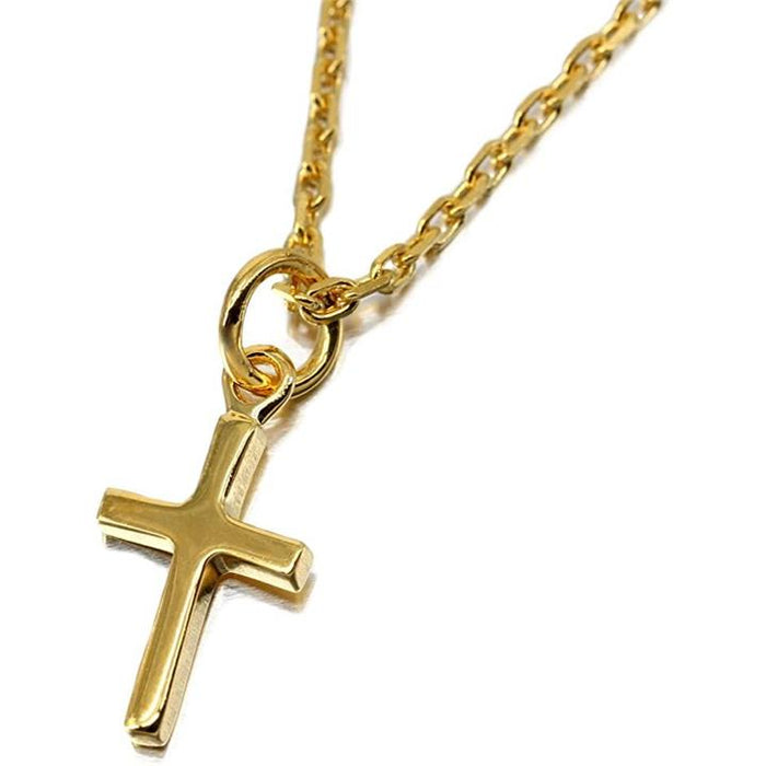 トリプル クロスネックレス シルバー925 ゴールドコーティング メンズ