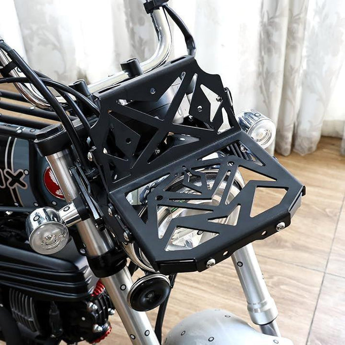 Dax125フロントキャリア モンキー125 フロントバスケット荷物運搬ブラケット ライト ラゲッジカーゴキャリートップラック Jb02/0