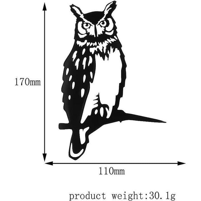 ガーデニング雑貨 アイアン フクロウ オーナメント 置物 ガーデン オブジェ プレート 庭 飾り インテリア雑貨 園芸