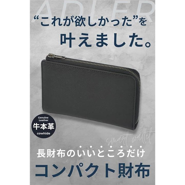 財布 メンズ 本革 ミドルウォレット 小さい長財布 コンパクト