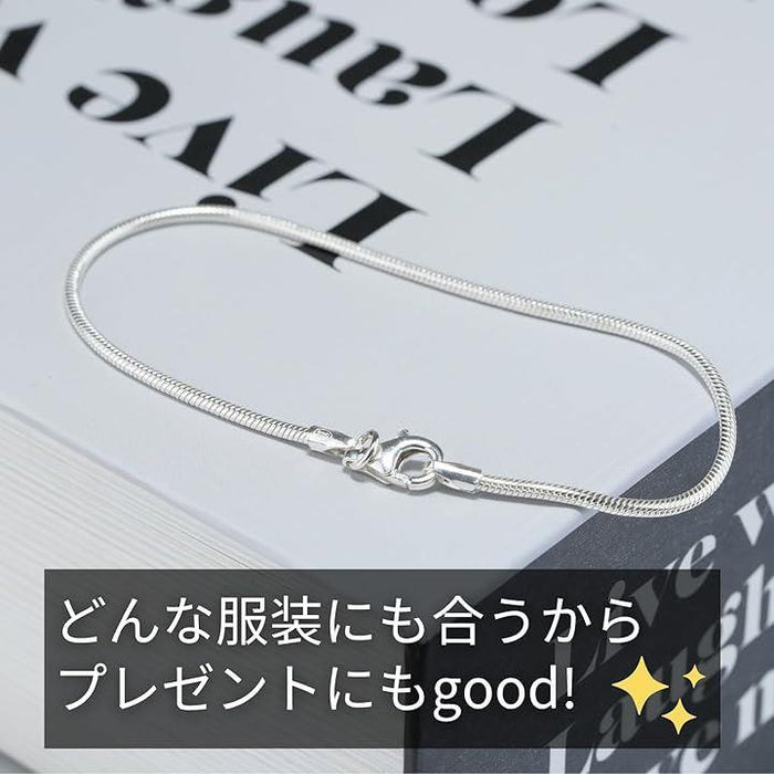 sv925 スネーク チェーン ブレスレット シルバー シンプル