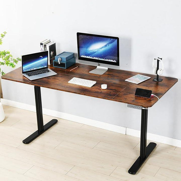 Radlove 昇降デスク (ブラウン, 140*76cm) Amazon.co.jp: Radlove 昇降式デスク ゲーミングデスク 机 電動