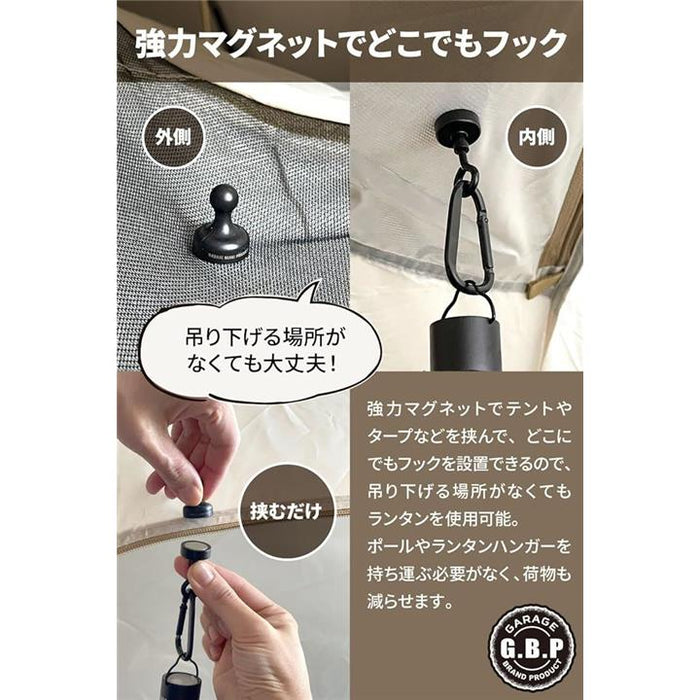 ランタンフック マグネットフック 強力磁石xキャンプやBBQでの