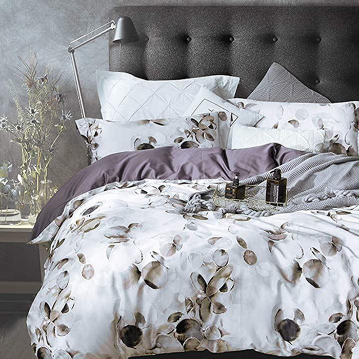 【残2】エジプト綿 シングル ベッドシーツ 4点セット グレー 掛け 枕カバー 残2】エジプト綿 シングル ベッドシーツ 4点セット グレー 掛け