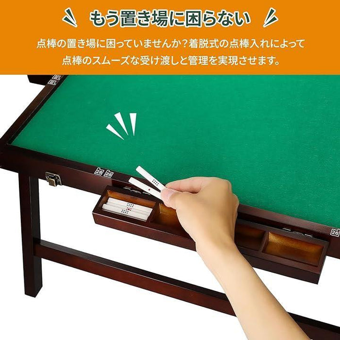 【点棒入れ付】 SUNLiGHT 麻雀卓 折りたたみ 70×70×40cm 点棒入れ付】 SUNLiGHT 麻雀卓 折りたたみ 70×70×40cm 点棒入れ