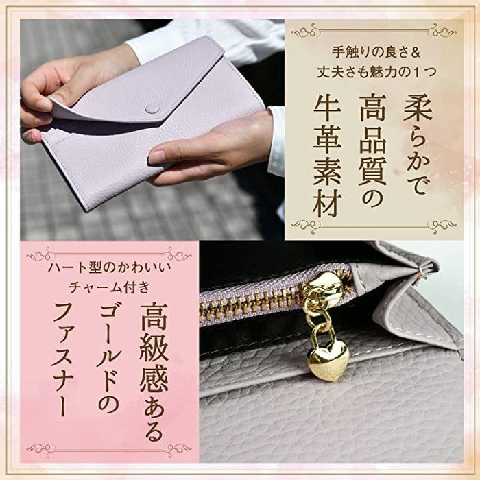 財布 レディース 長財布 小銭入れ 本革 牛革 レザー 薄い 大容量