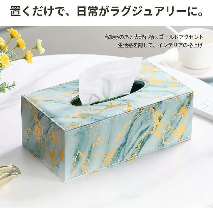 大理石 ティッシュ ケース ボックス ホルダー カバー 高級 上品 豪華