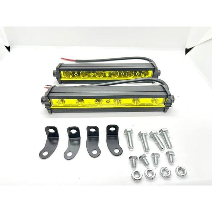 LED ワークライト 作業灯 12v 24v イエロー 防水 3000k 黄色 7インチ
