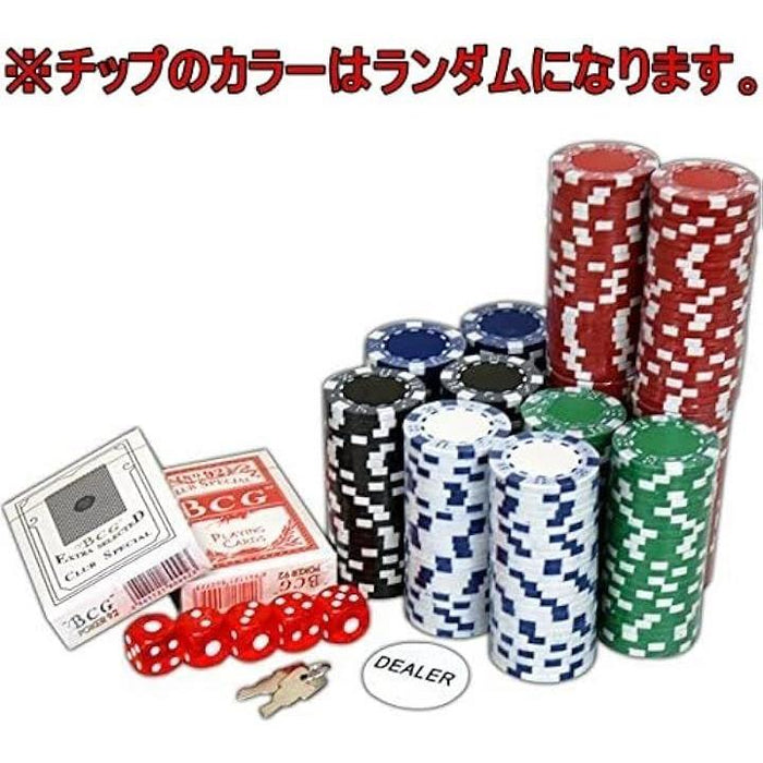 美品 ポーカーセット チップ トランプ マット ケース付 フルセット ボードゲーム用チップ ポーカーマット セット ポーカーチップ