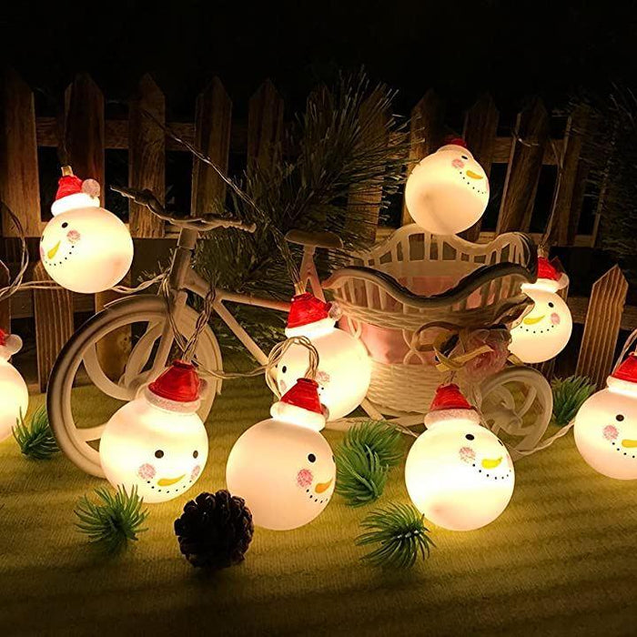 クリスマス 飾り LED ライト サンタ イルミネーション 雪だるま