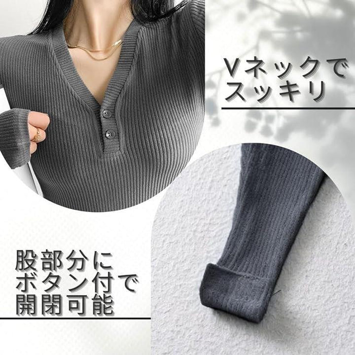 セール】レディース シンプルVネックレオタード（その他アンダー