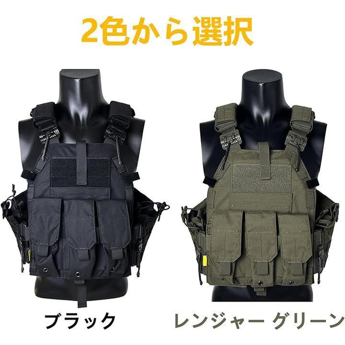 タクティカルベスト 500Dナイロン ミリタリー サバゲー 実物 プレート