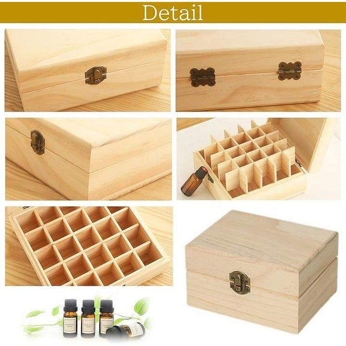 エッセンシャルオイル 収納ケース 木製 アロマオイル 収納ボックス 木