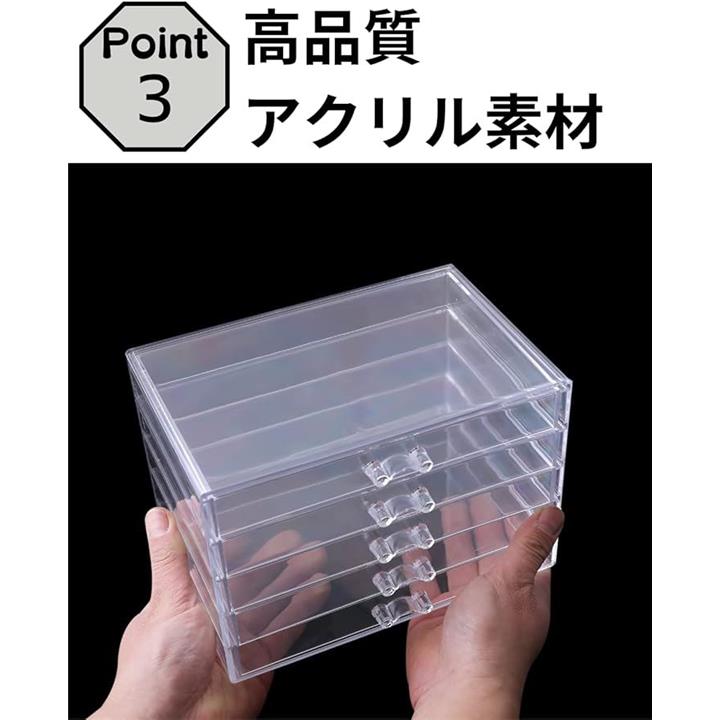 スペースエイジ　連結小物入れ　カセッター　アクリル　プラスチックケース　引き出し Amazon.co.jp: EINEY アクリルケース 収納ケース アクセサリー