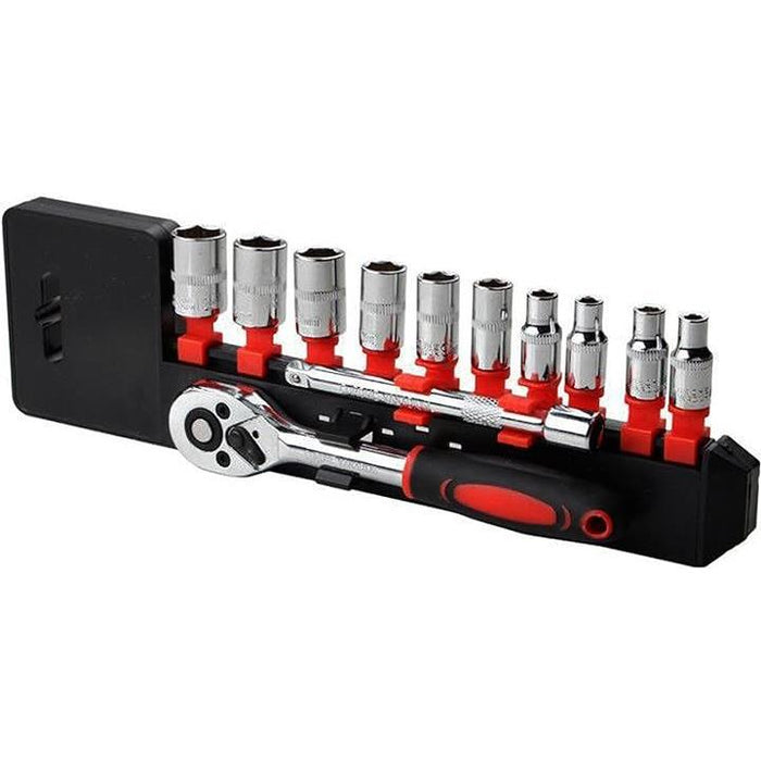 ソケットレンチ セット 6.35mm 1/4インチ 6角ソケット 10個付き