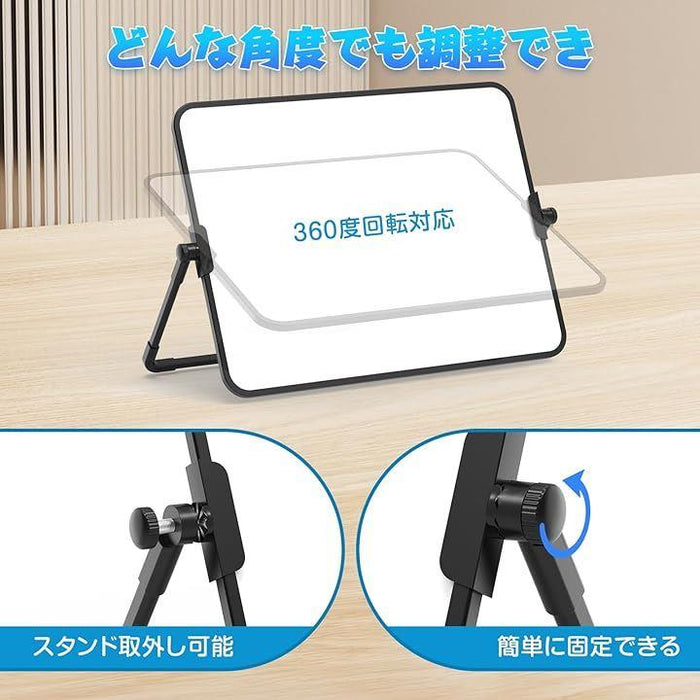 ホワイトボード 高度調整可能 板面360度回転可能 マグネット付きボード Amazon | 【工場直販店】ホワイトボード600*900mm 両面回転式