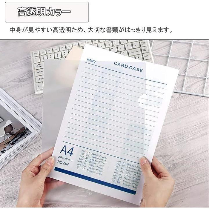 クリアホルダー A4 30枚 クリアファイル 0.16mm厚 透明 ケース 書類