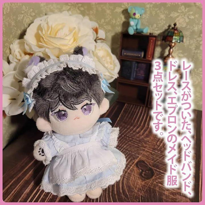 ぬいぐるみ服 メイド服 10cm 綿人形 着せ替え ドレス エプロン